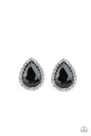 Paparazzi Earring ~ Dare To Shine - Black