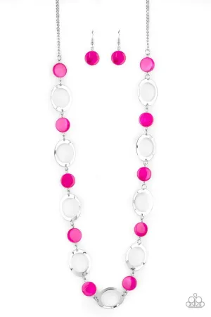 Paparazzi Necklace ~ SHELL Your Soul - Pink