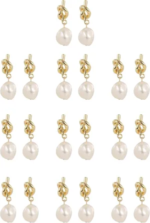 Pearl Drop Earrings Long Pearl Earrings Crystal Wedding Earrings for Brides, Bridesmaid, Bridal Earrings for Wedding Hypoallergenic Elegant Wedding Crystal Pearl Tassel Earrings for Bridal