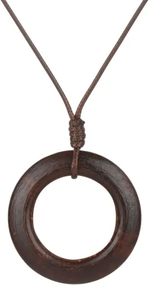 Pendant Necklace, Sweater Chain, Handmade Nepal Buddhist Mala Bead Pendant Necklace Ethnic Wooden Bead Long Jewelry Gifts for Women(Curry)