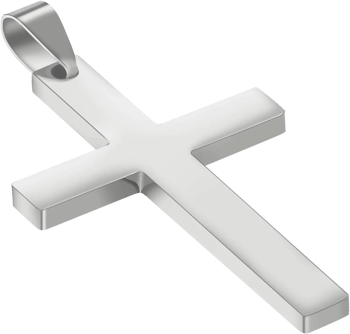 Personalized Cross Necklace-Custom Engraved Necklace-Pendant Necklace for Men