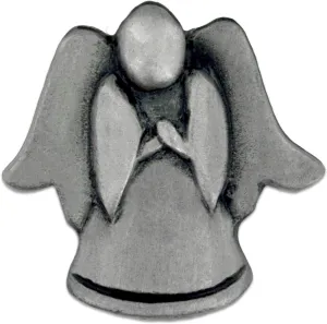 PinMart Antique Silver Religious Spiritual Angel Praying Lapel Pin