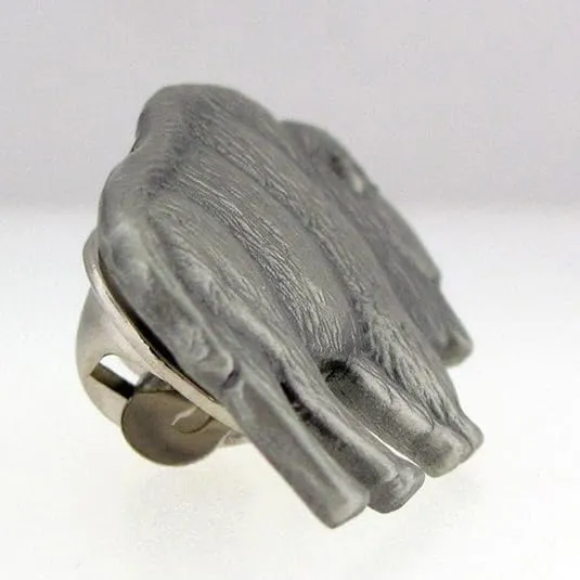 PinMart Antique Silver Wild Buffalo Animal Lover Lapel Pin