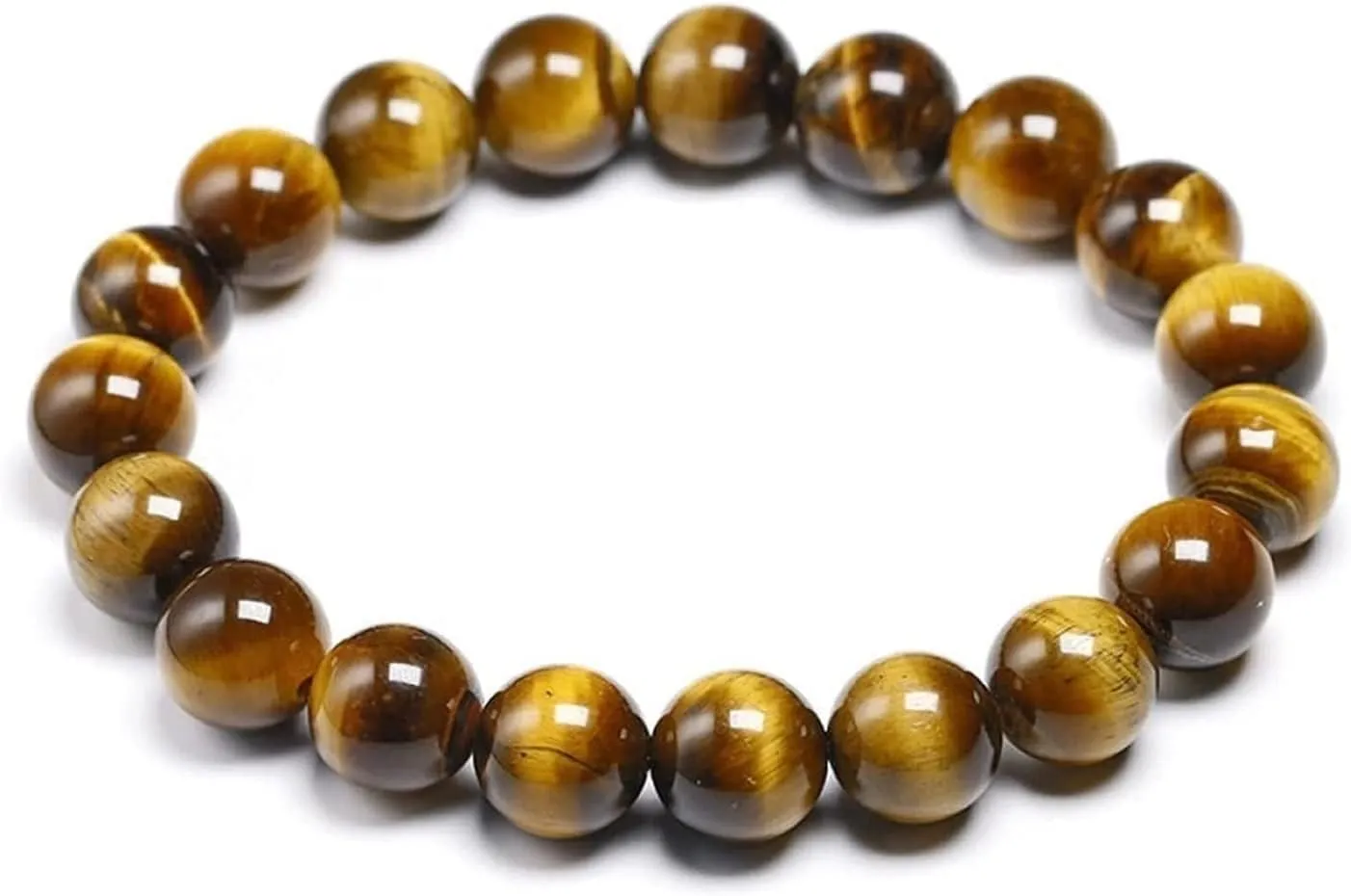 Prayer Beads,Beads Necklace,Bracelet, jewelry Tiger eyes Beads Bracelet Men Charm Natural Stone Bracelets For Man Handmade Yoga Couple Women Gemstone Jewelry 20cm Brace (Color : Prlor 14mm