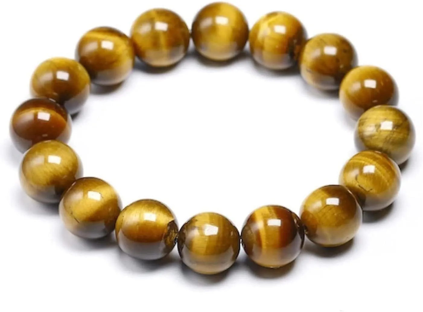 Prayer Beads,Beads Necklace,Bracelet, jewelry Tiger eyes Beads Bracelet Men Charm Natural Stone Bracelets For Man Handmade Yoga Couple Women Gemstone Jewelry 20cm Brace (Color : Prlor 14mm