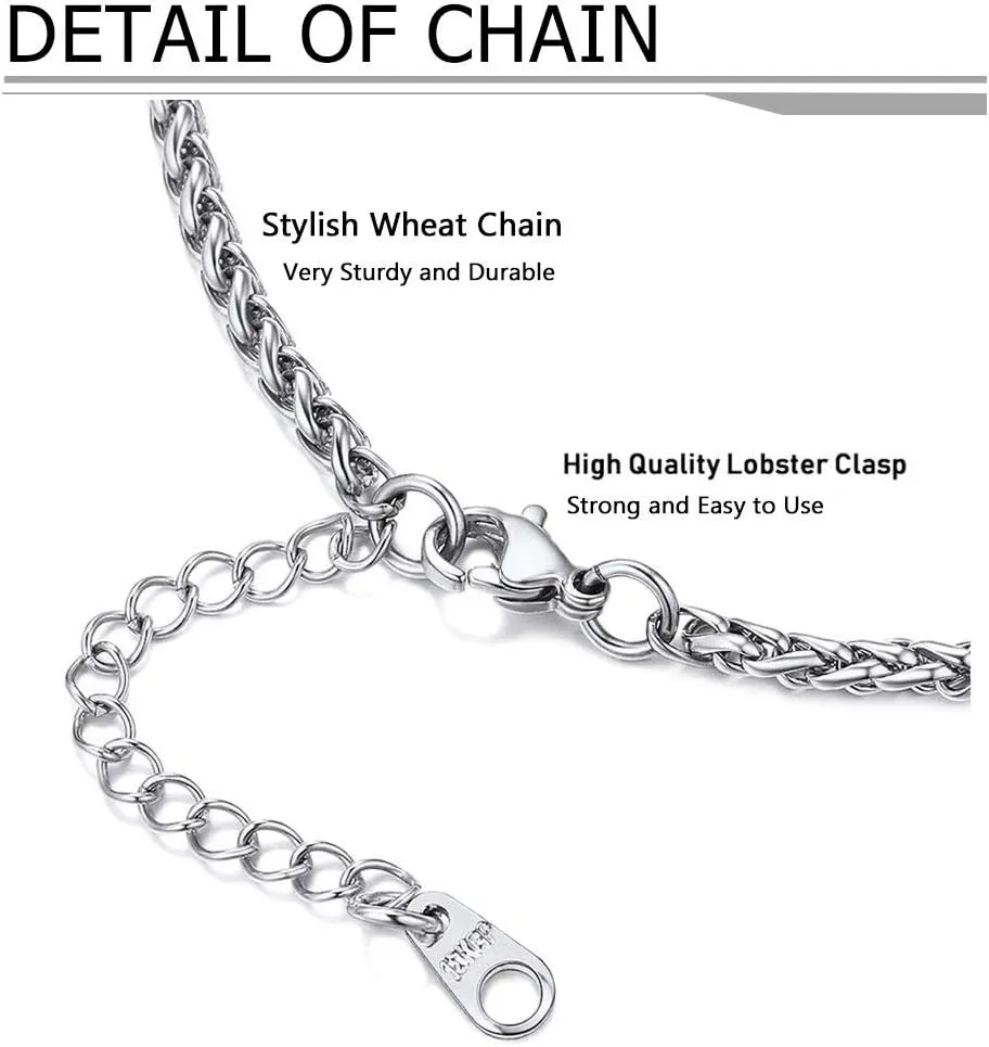 PROSTEEL 316L Stainless Steel Celtic Knot Triquetra Necklace, Irish Christian Cross Pendant Necklace for Men Women, Protection Amulet Jewelry, 22"-24" Adjustable, Come with Box