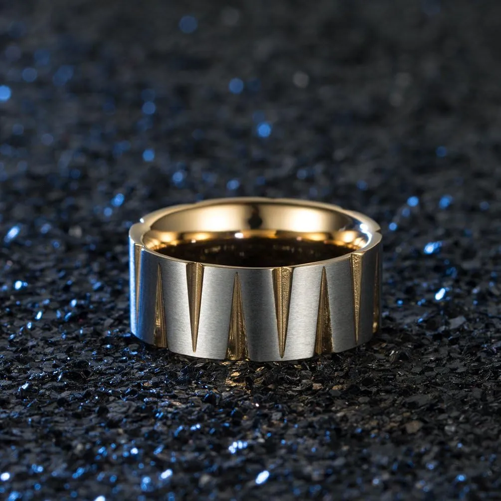 QINGDUO Encouragement Jewelry-Inspirational Quotes Faith Hope Love Ring 9MM Stainless Steel Colorful Brushed Tapered Ring Gift for Women Men Graduation Cocktail Party Ring,Size 7-12