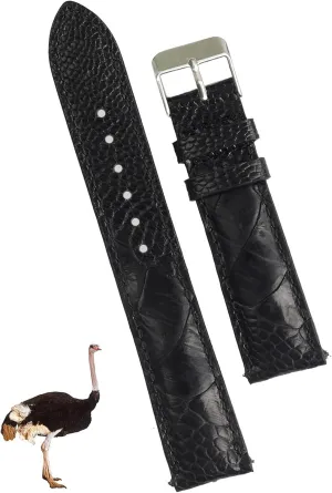 Quick Release Ostrich Leg Leather Watch Bands Men Handmade Replacement Wrist Watch Straps Vintage Extra Soft Exotic Leather Strap 18mm 19mm 20mm 21mm 22mm
