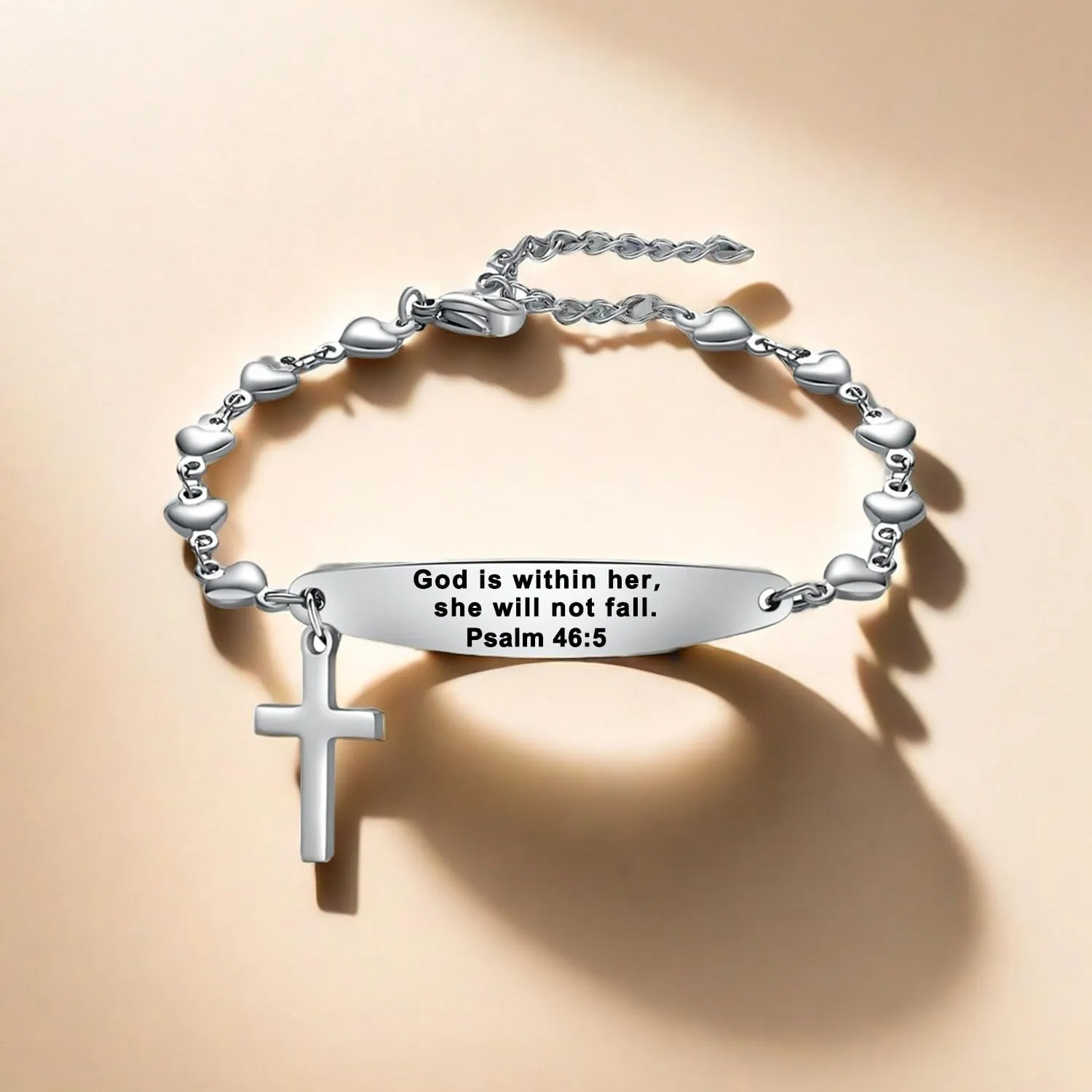 Religious Bible Verse Bracelet for women Inspirational Faith bracelet Christian jewelry Birthday Baptism Gift