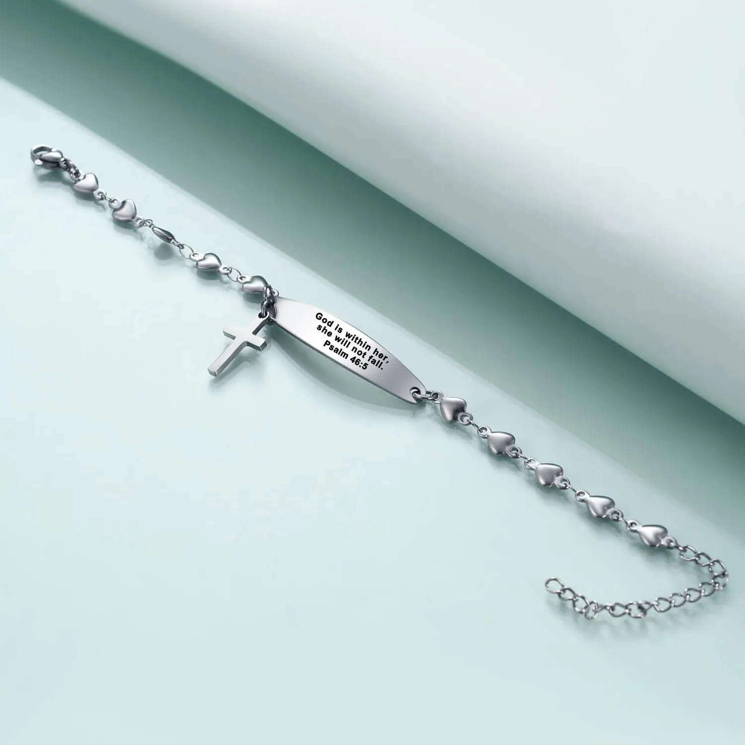Religious Bible Verse Bracelet for women Inspirational Faith bracelet Christian jewelry Birthday Baptism Gift