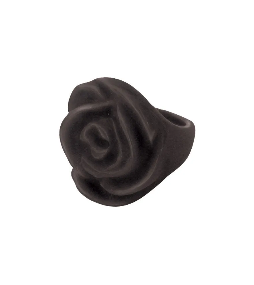 Rose Retrolite Ring in Black by Classic Hardware