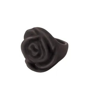 Rose Retrolite Ring in Black by Classic Hardware