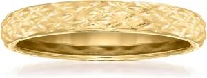 Ross-Simons 18kt Yellow Gold Quilted Ring