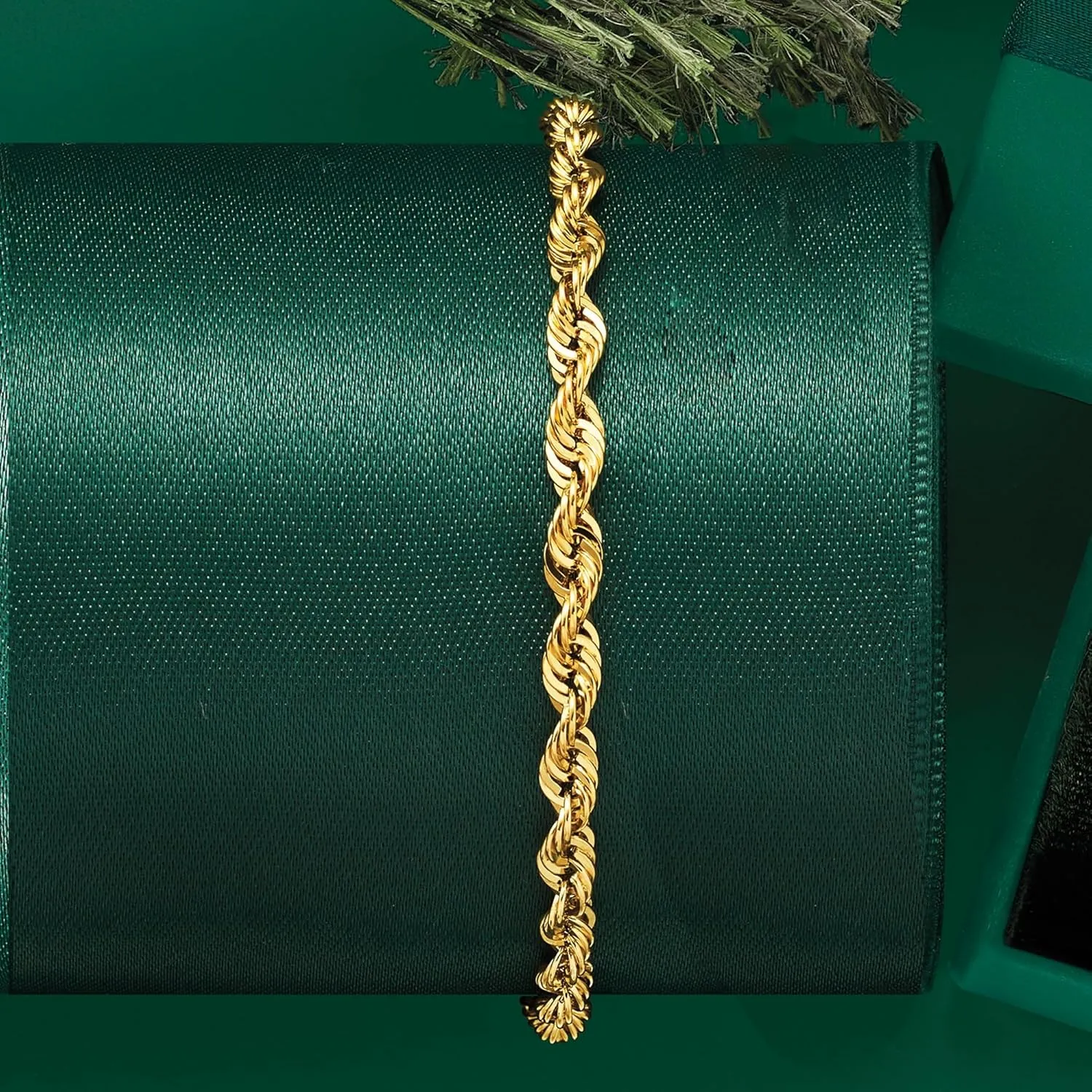 Ross-Simons 4mm 14kt Yellow Gold Rope-Chain Bracelet