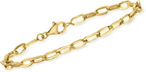 Ross-Simons Solid Paper Clip Link Bracelet