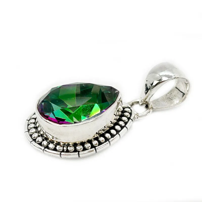 Ryal Mystic Topaz Teardrop Pendant