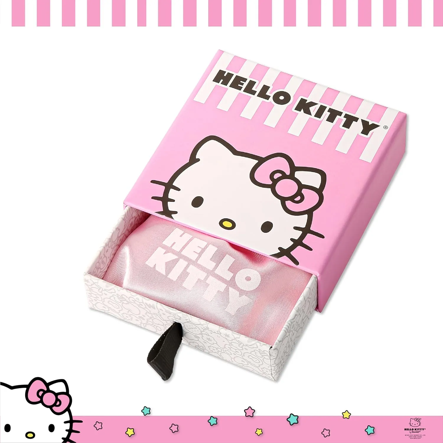 SALLY ROSE Sanrio Hello Kitty Birthstone Necklace 18" - Silver Plated Hello Kitty Necklace with Birthstone Officially Licensed