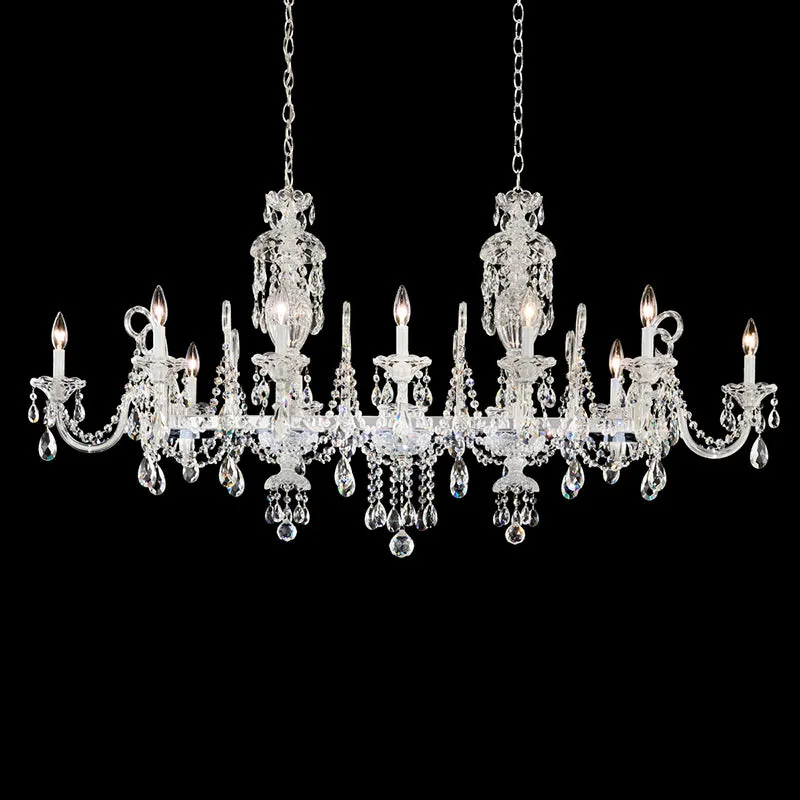 Schonbek S6912 Sterling Linear 12-lt 58" Chandelier