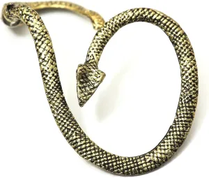 Serpent Earring Ear Cuff Metal Wrap Gold Tone CA04 Exotic Snake Leviathan Fashion Jewelry