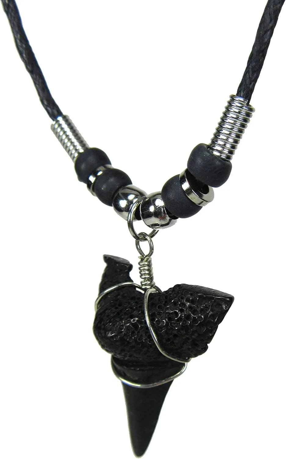 Shark Tooth Necklace - Resin Tooth - Shark Tooth Adjustable Surfer Necklace - Coqui Taino Necklace