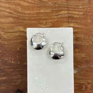 Silver Mini Droop Hoops