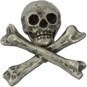 Skull and Crossbones Jolly Roger Lapel Pin Set  3D Costume Hat Pins for Bikers, Pirates, and Goth Enthusiasts by StockPins  Made in USA