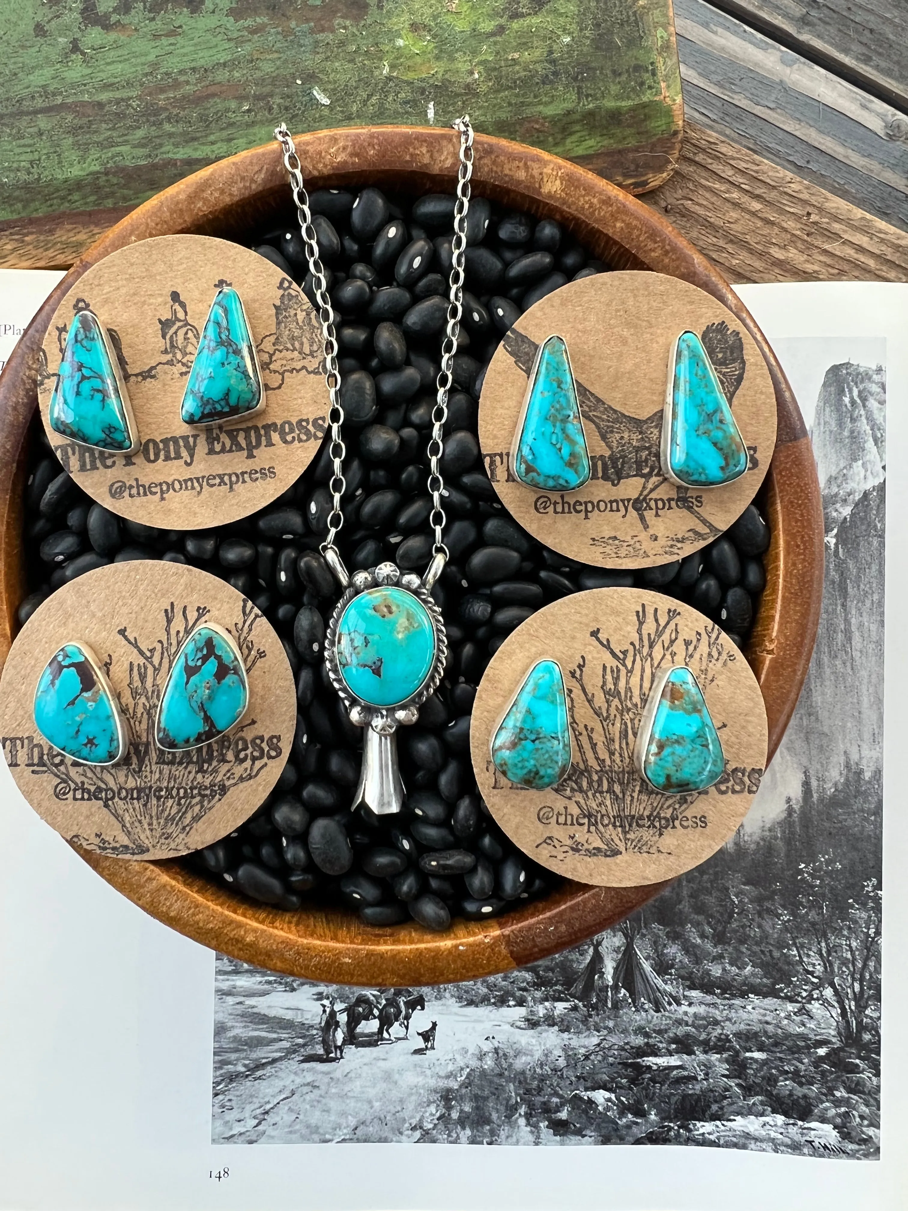 Squash blossom pendant Necklace
