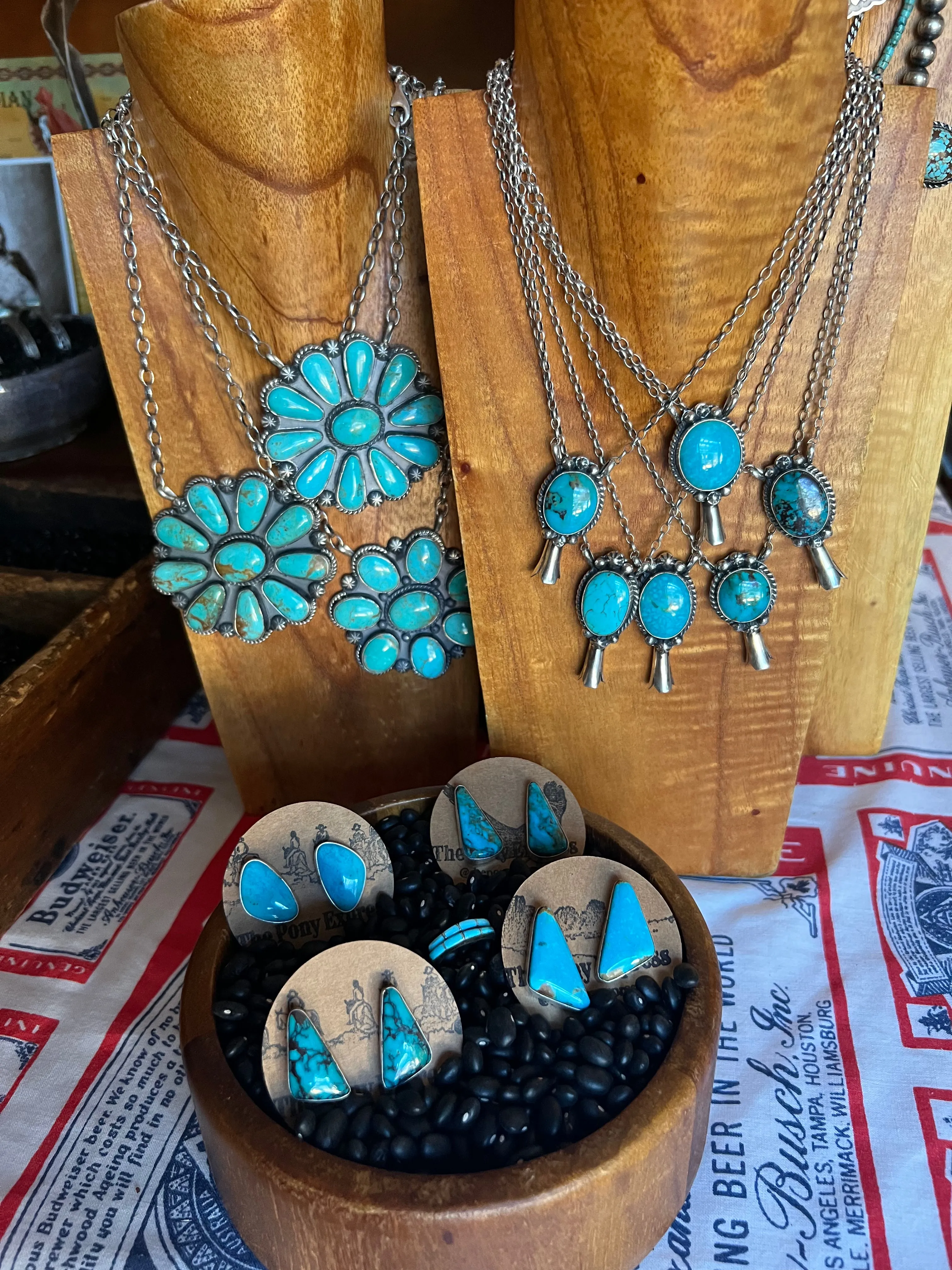 Squash blossom pendant Necklace