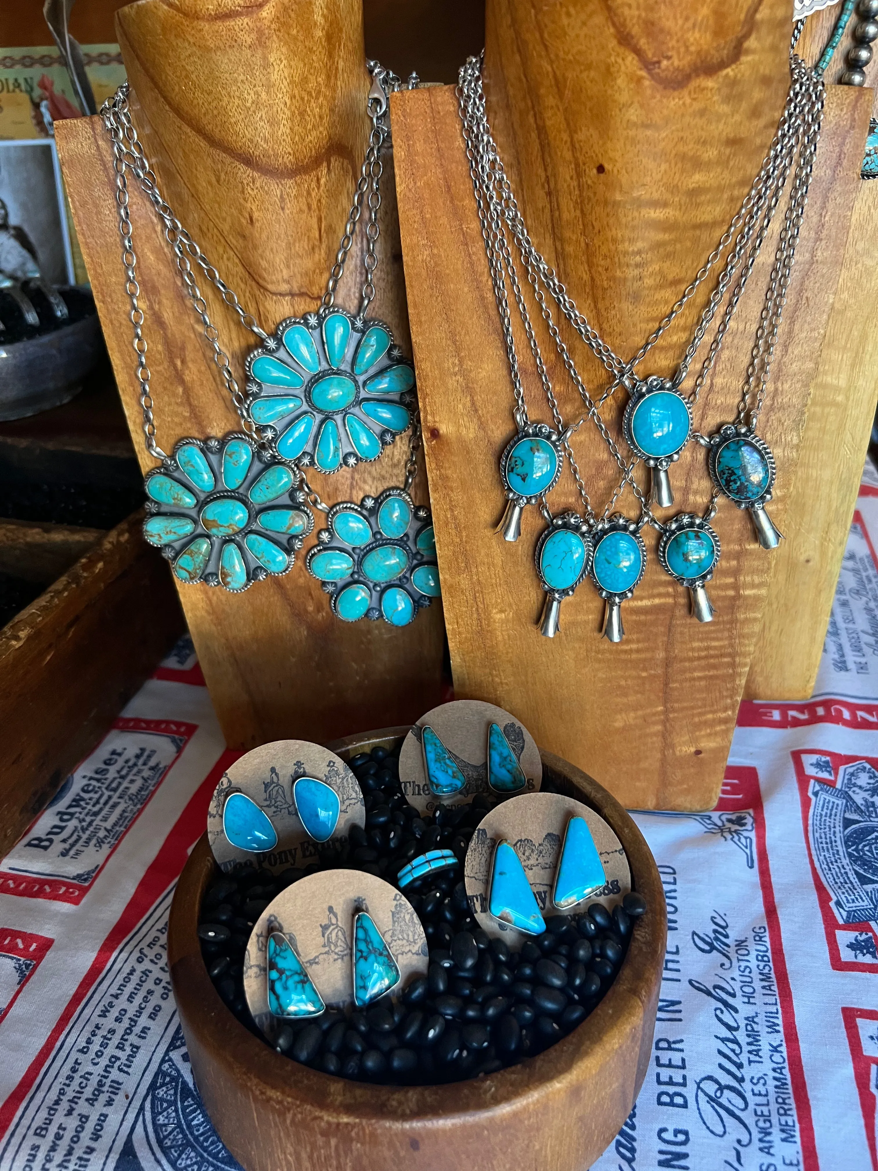 Squash blossom pendant Necklace