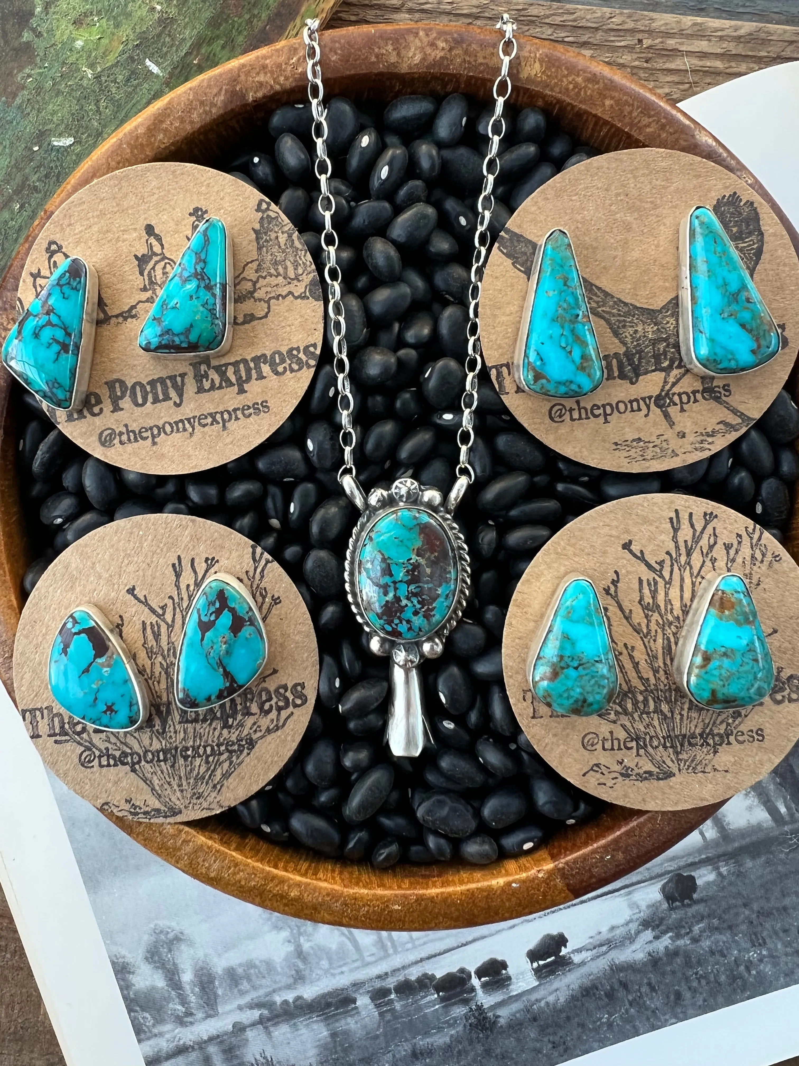Squash blossom pendant Necklace