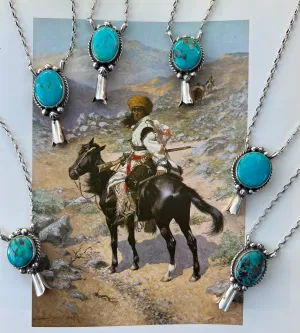 Squash blossom pendant Necklace