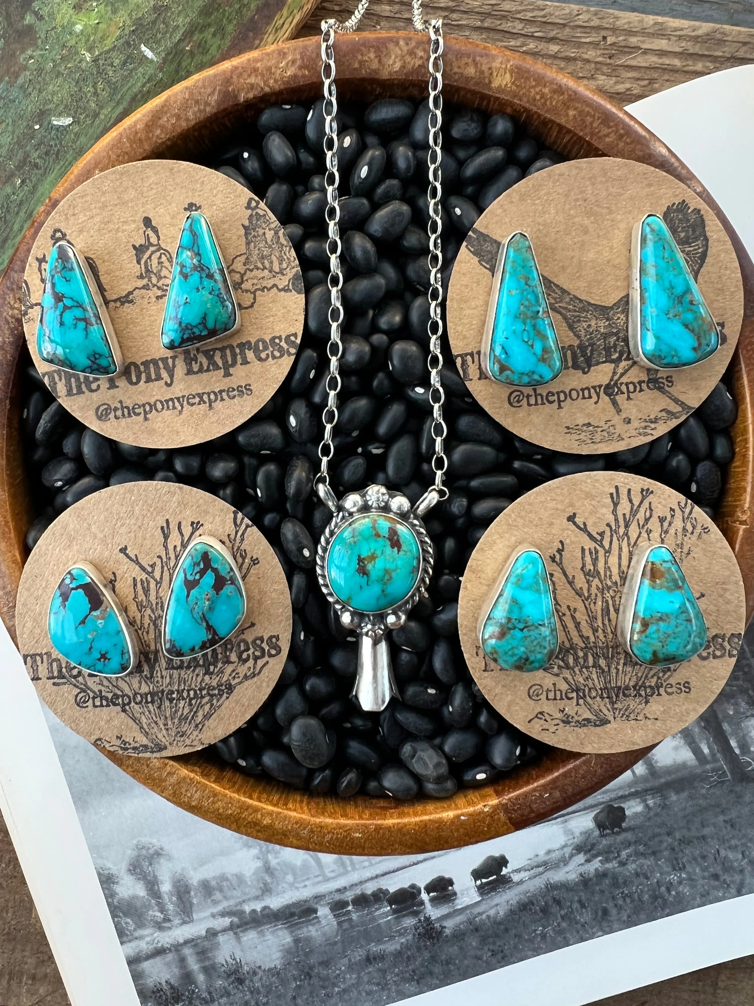 Squash blossom pendant Necklace