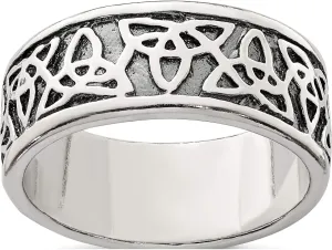 Sterling Silver Antiqued Celtic Knot Ring - Jewelry By Sweet Pea