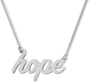 Sterling Silver Have Hope Necklace by JEWLR