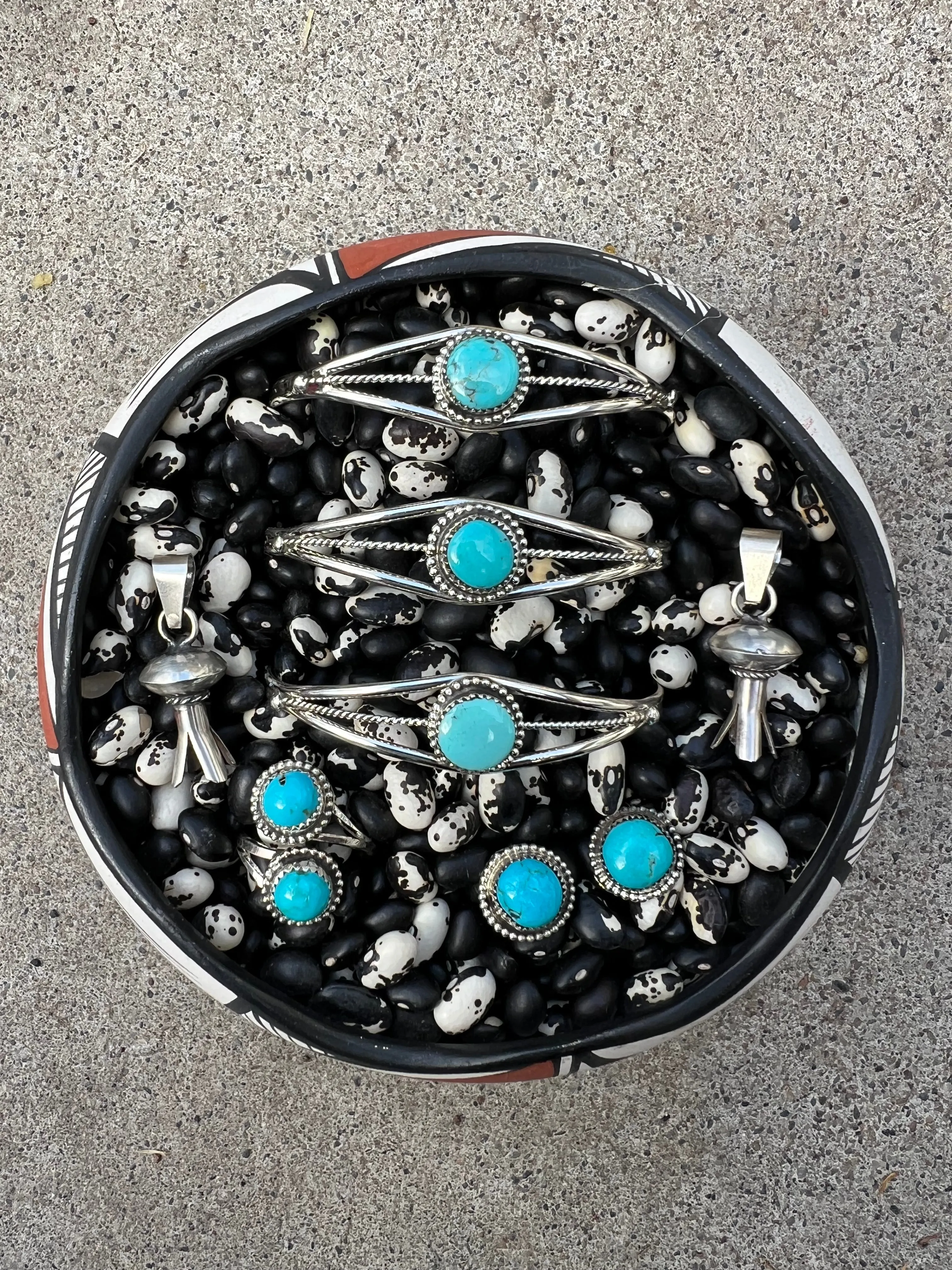 Sterling Squash Blossom Pendant