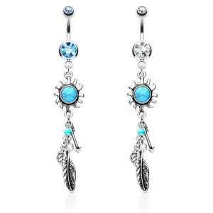 Sunburst Dreams Dangly Navel Rings