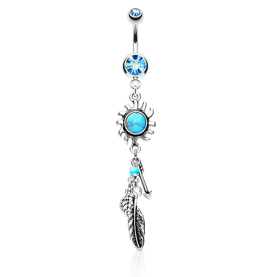 Sunburst Dreams Dangly Navel Rings