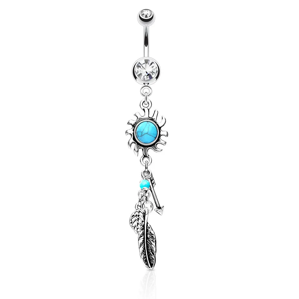 Sunburst Dreams Dangly Navel Rings