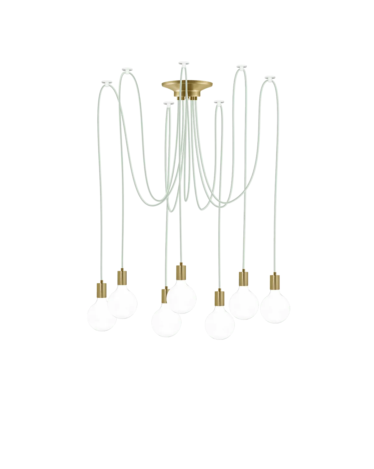 Swag Chandelier: Eucalyptus and Brass