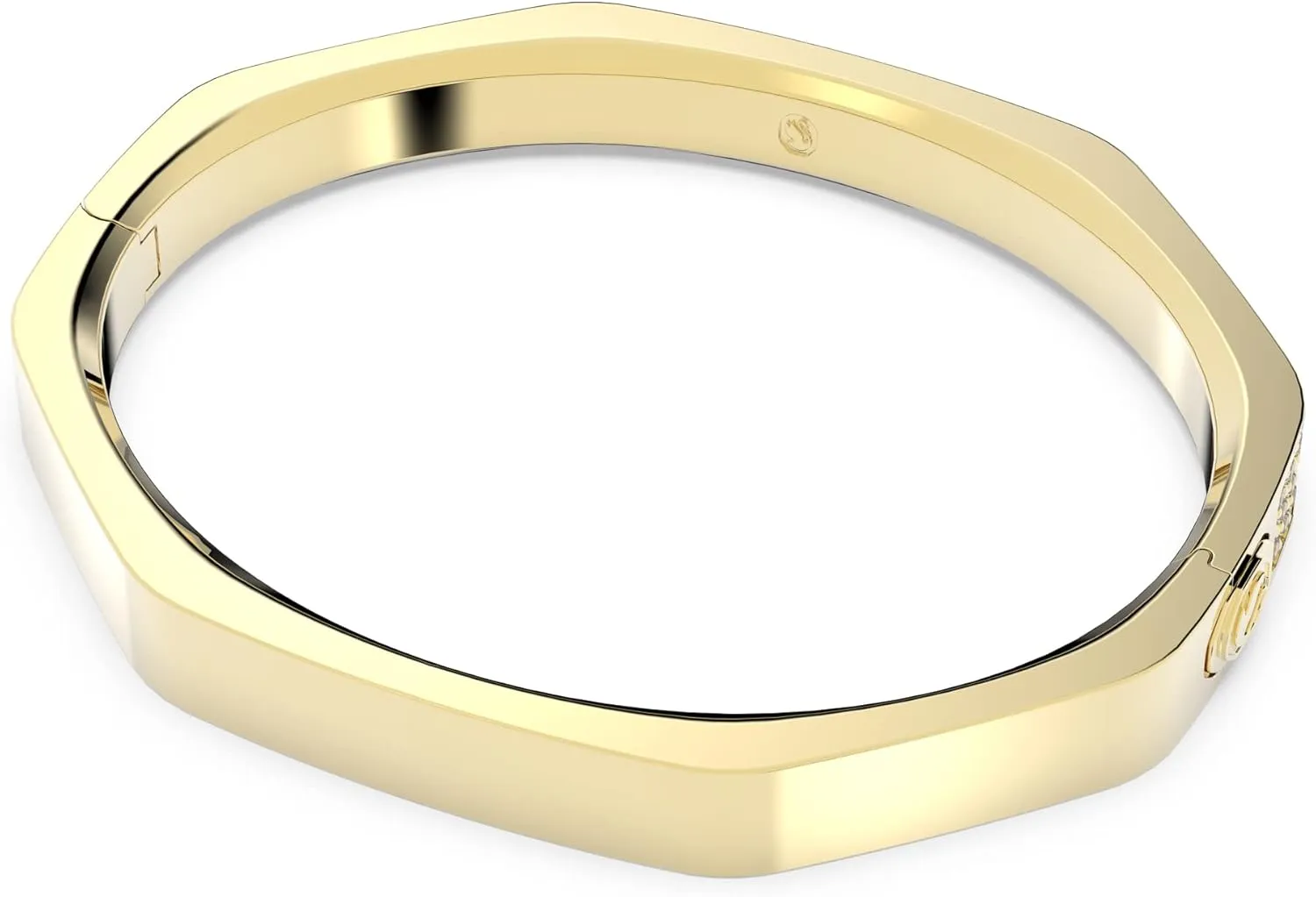 Swarovski Dextera bangle, Octagon shape, Pav, White, Crystal