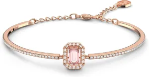 Swarovski Una Bangle Rose Gold Tone Finish