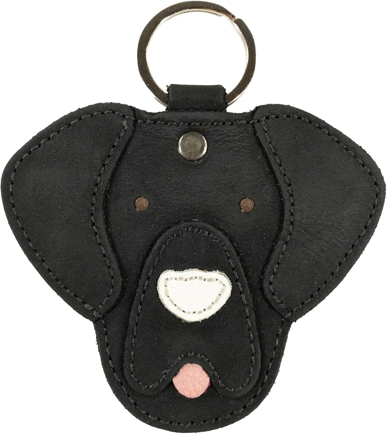 TACO DOG, Critter Keychain Labrador Dog Handmade from Full Grain Leather