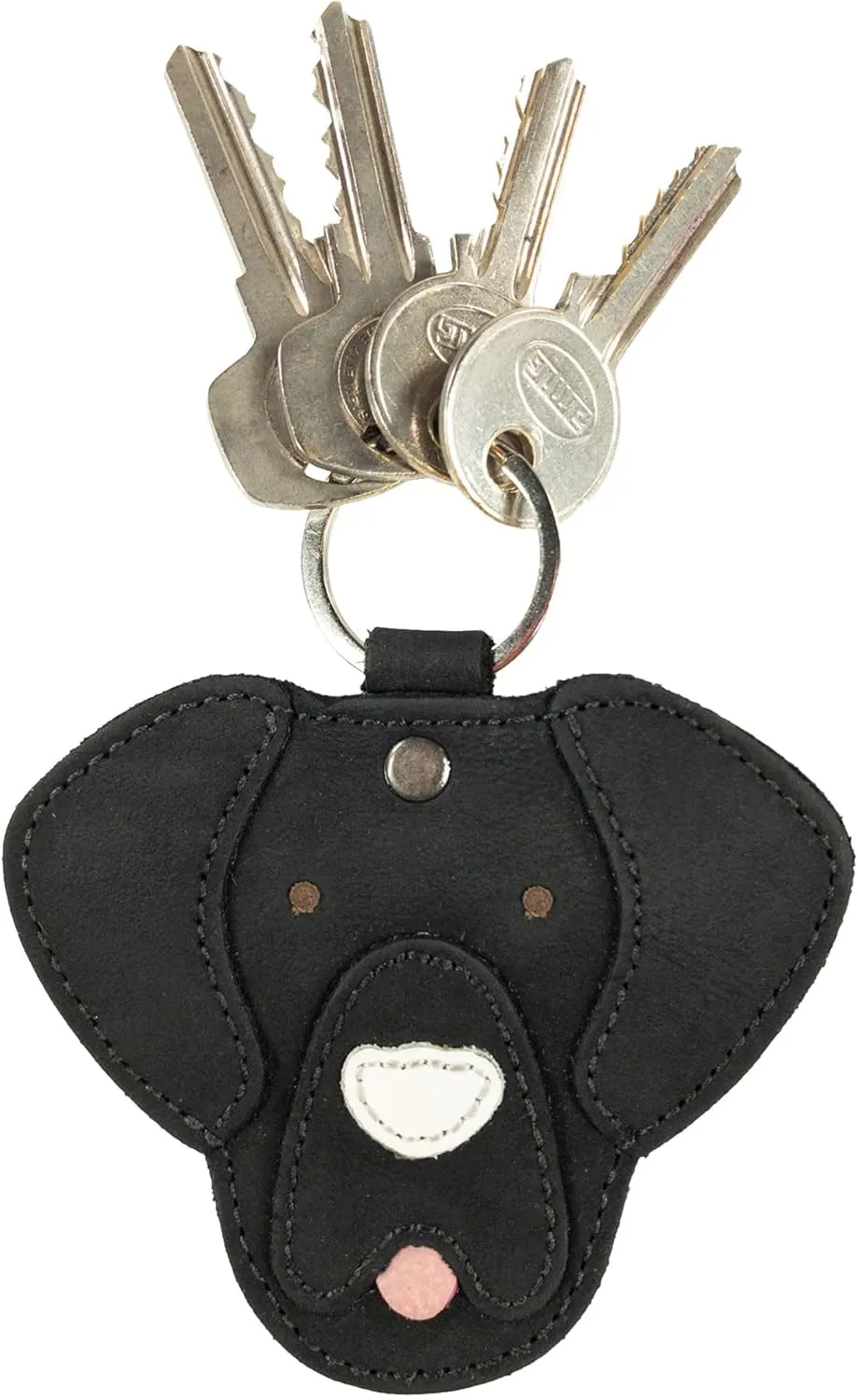 TACO DOG, Critter Keychain Labrador Dog Handmade from Full Grain Leather