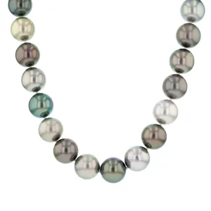 Tahitian Pearl Necklace | 18K White Gold