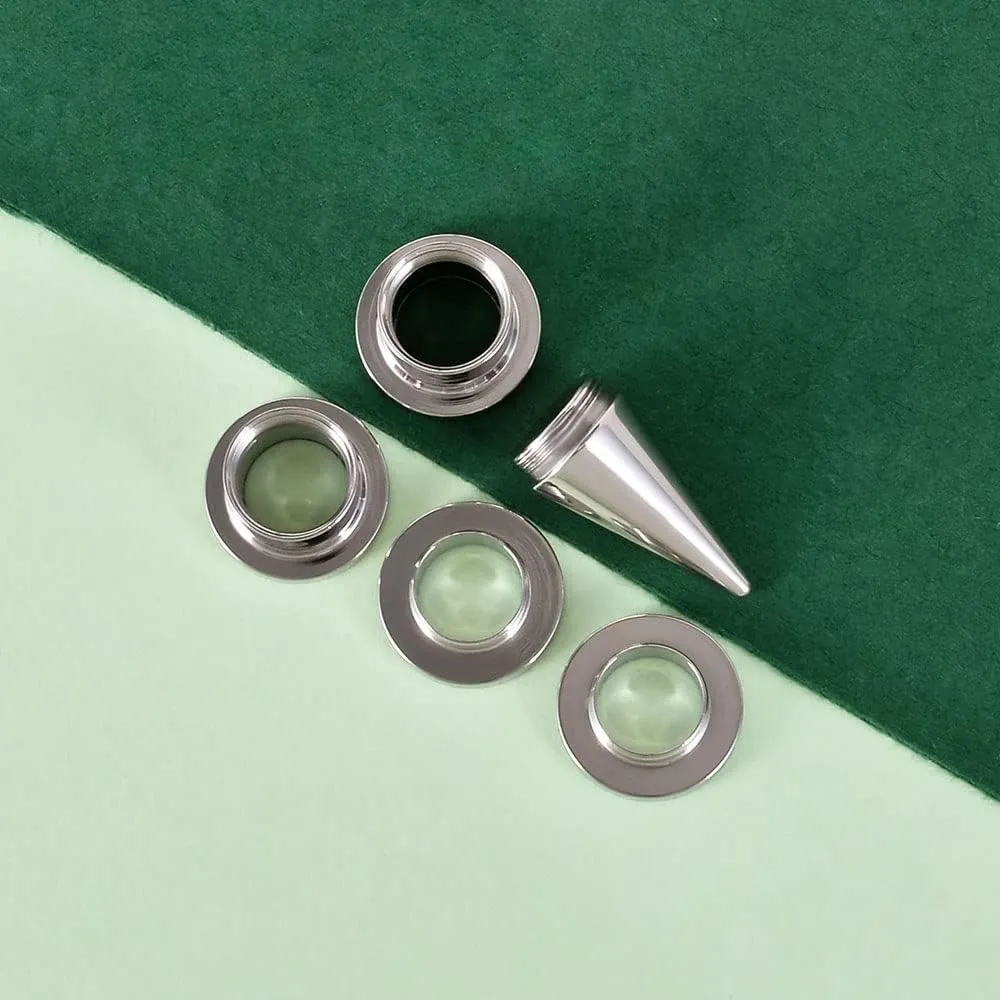 TBOSEN 36PCS Ear Gauge Stretching Kit Stainless Steel Double Flare Alloy Tapers 3 In 1 Plugs Set Eyelet 14G-00G