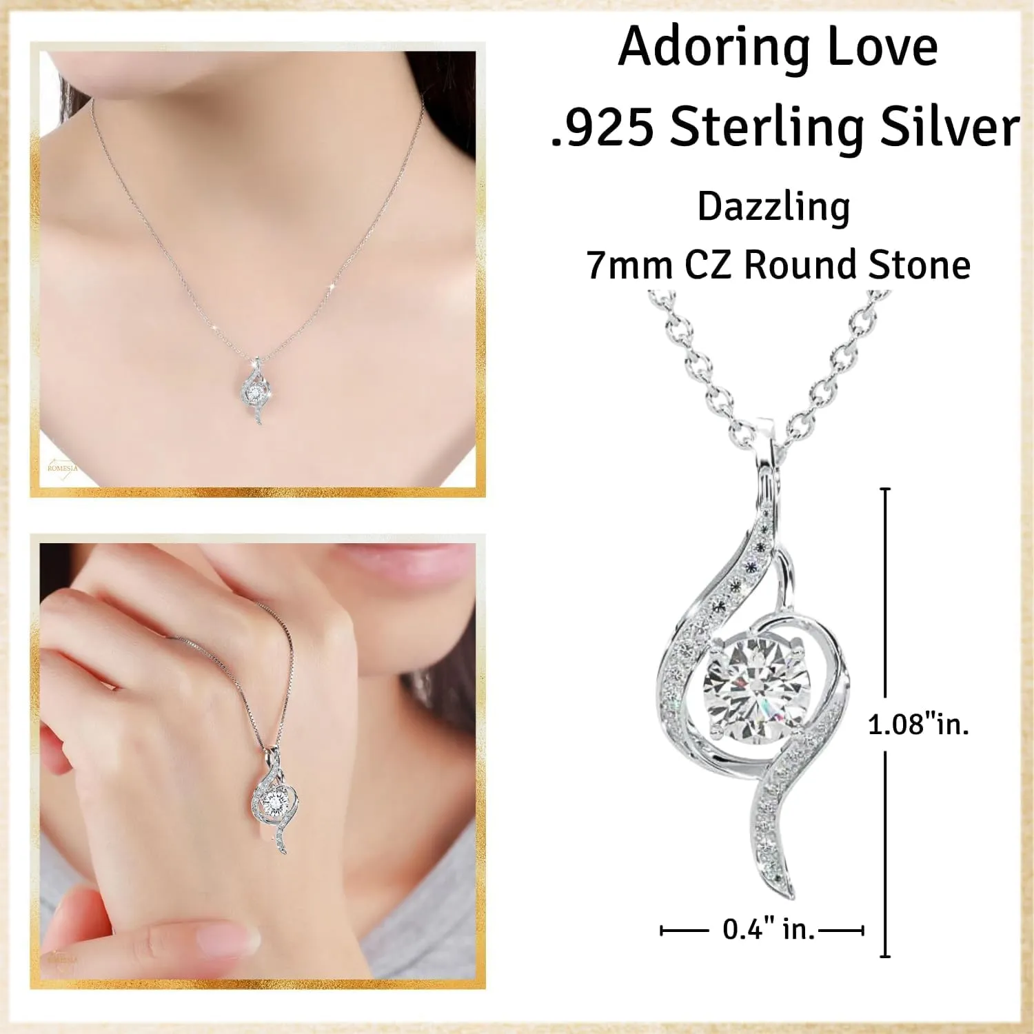 To My Daughter Necklace from Dad, Sterling Silver Daughter Gift