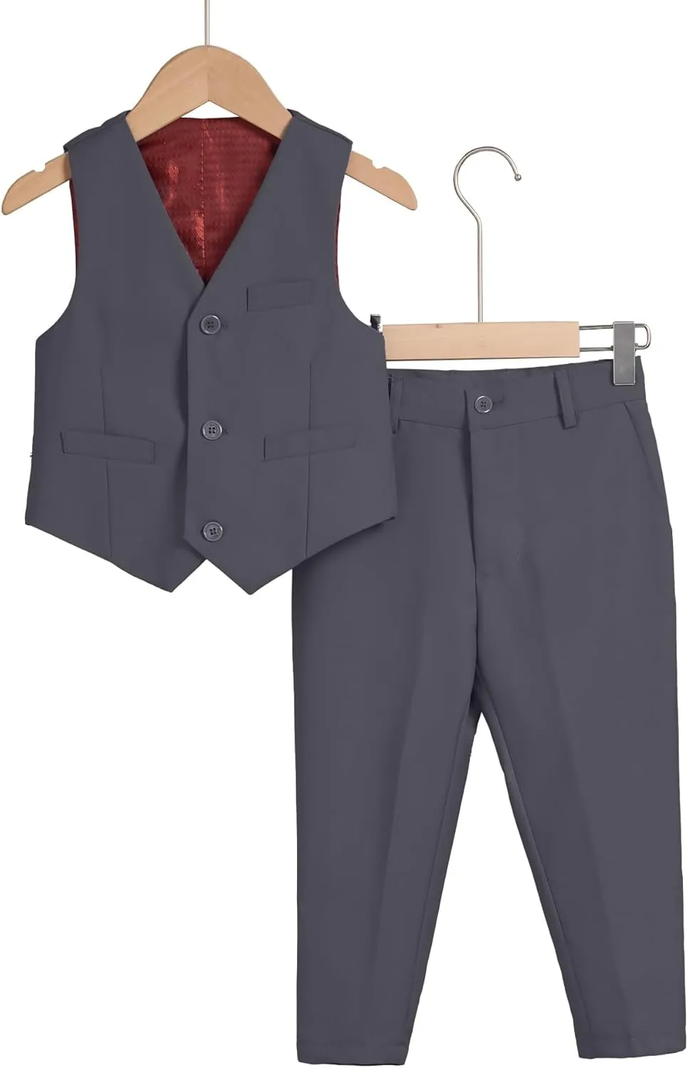 Toddler Suit for Boys Tuxedo Suit Vest and Pants Set Gentleman Outfits Infant Baby Boys Clothes Sets