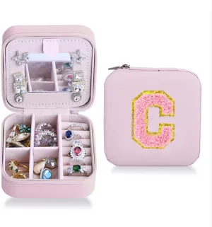 Travel Jewelry Case,Jewelry Travel Organizer for Women Girls Travel Essentials for Rings Earrings Necklace Bracelet Jewelry Box for Mom Grandma Her Bridesmaids