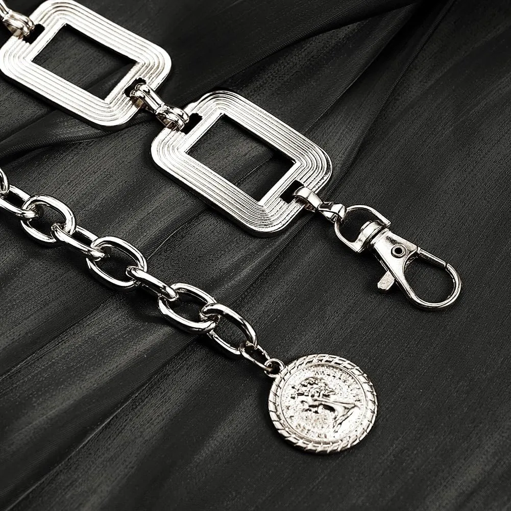 Trendy Women's O-Ring Adjustable Waist Chain - Fashion Accessory for Jeans and Dresses