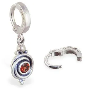 TummyToys® 925 Silver Garnet Huggy